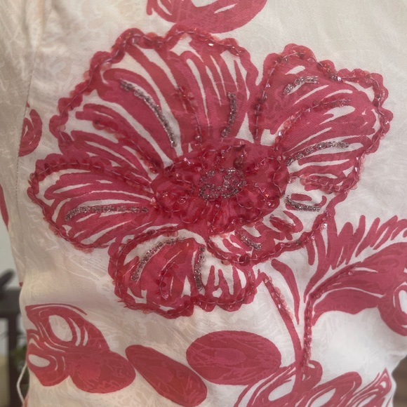 🌺 Vintage Hawaiian Hibiscus Hula Dress S - Picture 4 of 10